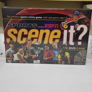 NIB Scene It? Sports ESPN The DVD Game New Sealed Family Night Board Trivia